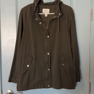Forever 21 Dark Green Utility Jacket Size L